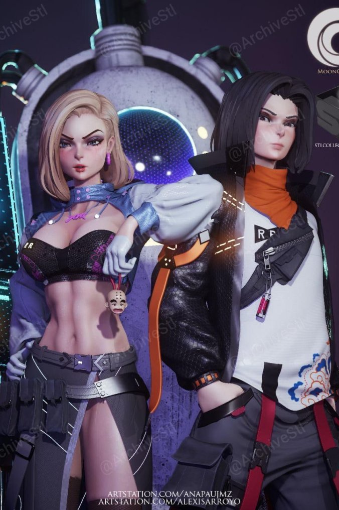 龙珠 Android 17和18 3D打印图纸